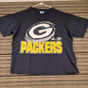APEX ONE Green Bay Packers NFL Green Gold Single Stitch T‎ Shirt Mens XL VTG 90s